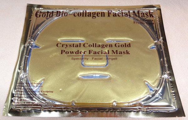 New 24pcs/lot Collagen Facial Mask crystal Gold powder collagen face masks Collagen eye Mask17 pcs + 5pcs Face mask +2pcsNose mask