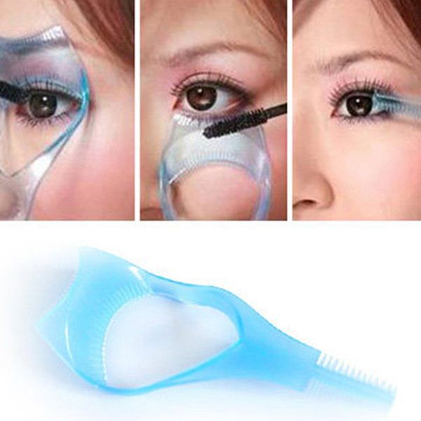 3 In 1 Mascara Eyelash Card Protector Eyeshadow Eyelash Mascara Shields Mascara Applicator Comb Eyelash Tools