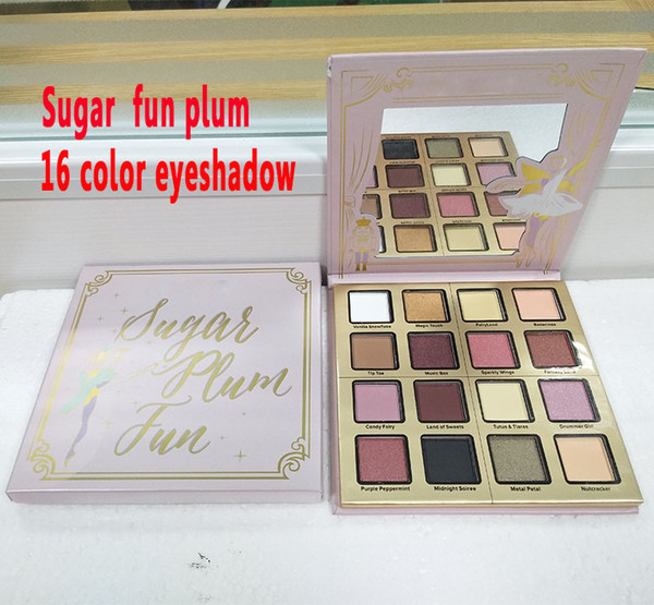 New in stock! Sugar Plum Fun Eyeshadow Palette 16 Color Matte and Shimmer Shades Eye Shadow Palette Fairy set Makeup Maquiagem Highlighter