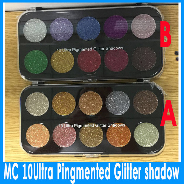 2017 Hot MC StockingBeauty ultra pigmented glitter shadows eyeshadow Palette 10 colors Beautiful Shimmer Eye shadow Retail Dropshipping