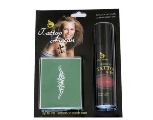 lastest new fashion Hot sell Tattoo Spray Aircan mini kit 60ml aircan+6 stencils+6 alcohol prep pad