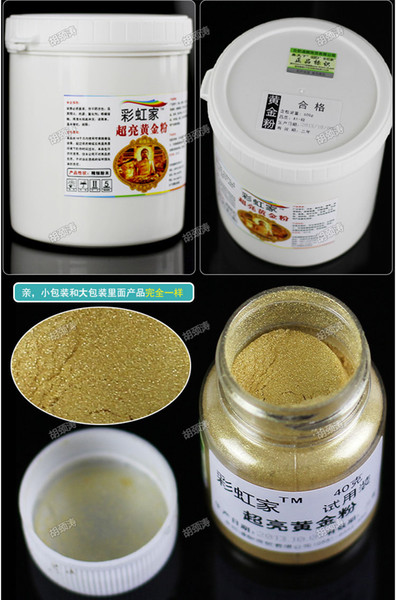 Wholesale-Gold powder Pigment for DIY nail art decoration 500g/bag,decorating material,Metal Powder Paint Gold paint pigment