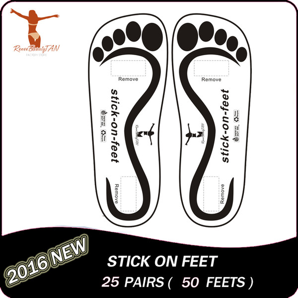 25 PAIRS(50feets) SPRAY TANNING Sticky feet disposable