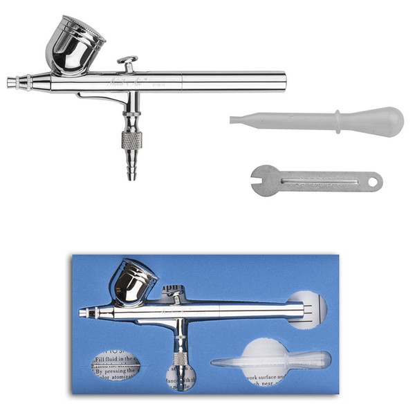 SP470 Gravity Feed Dual Action Trigger Airbrush Kit 0.2mm/0.3mm/0.5mm Needle Air Brush Spray Gun Paint Art