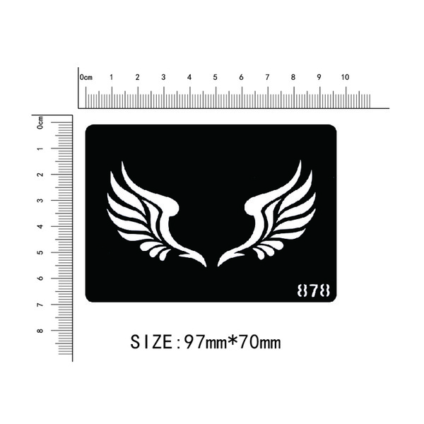 Wholesale- Disposable tattoo stencil, detachable, artistic creation, fashionable, skin available, tattoos,Cartoon, feathers, wings,878