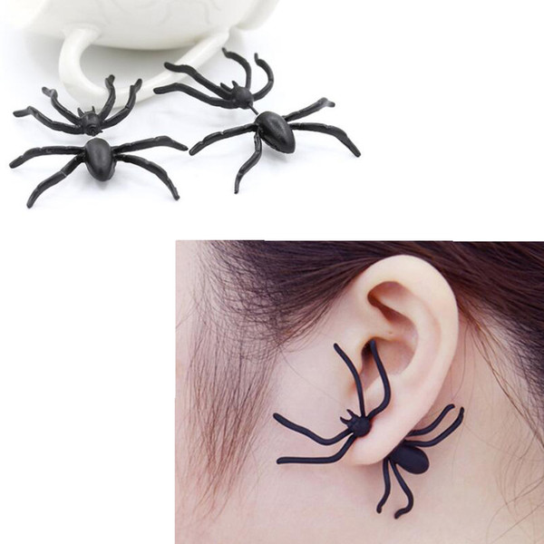 Big Black Spider Ear Piercing Stud Special Animal Style Body Jewellery For Man And Women 's Ear Piercing