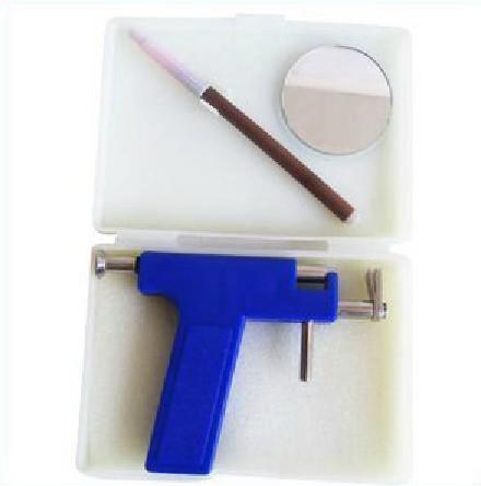 2012 hot sell piercing kit,fashion Steel Ear & Tattoo Body Piercing Gun 49 pairs of silver studs