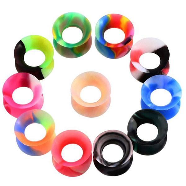 Silicone Ear Piercing Stud Ear Plugs Piercing Accessories With Different Color Design For All Fashionable Men and Women