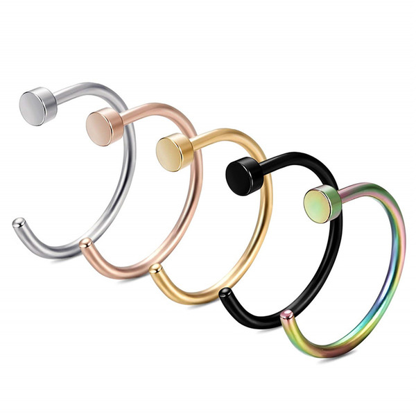 Stainless Steel Nose Rings Hoop Nose Piercing Body Jewelry