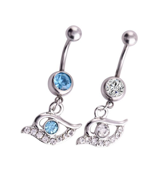 Beautiful Eye Style Belly Piercing Stud Surgical Stainless Steel Body Piercing Accessories With Fashionable Design For Women