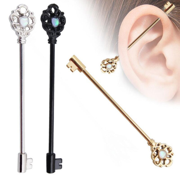 Sale 1pc Earings Piercing Bar 316l Surgical Steel Scaffold Barbell Ring Body Jewelry Long Diverse