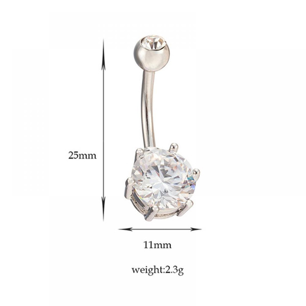 Fashion Hot Sexy Factory Price Anti Allergy Simple Lounger Titanium Earrings Ear Nail Belly Button Rings Navel Piercing