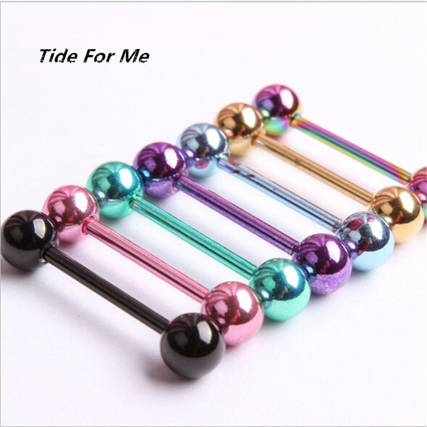 Stainless Steel Helix Tongue Rings Piercing Open Hoop Rings Earring Body Barbell Piercing Nipple Ear Bone Bar Studs Jewelry