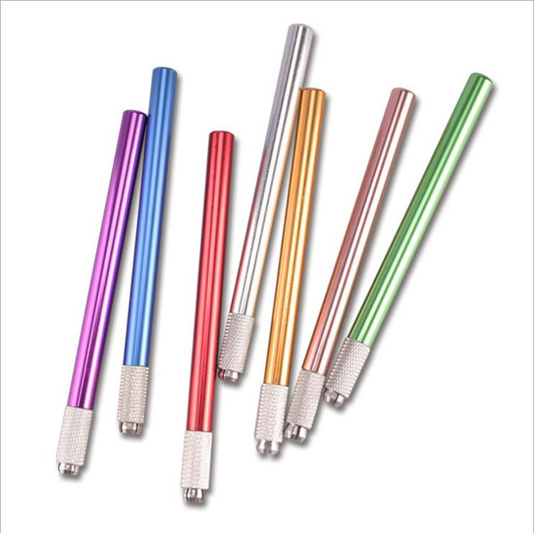 Good Quality Single Head Manual Microblading Tattoo Pen for Eyebrow Multi Colors for Chose 10PCS/Lot Free Shipping