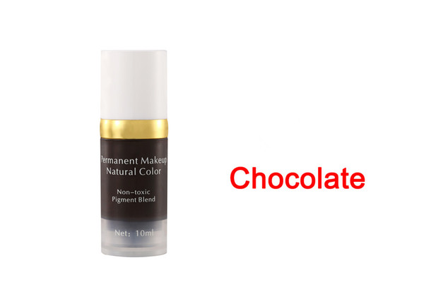 chocolate imported vacuum sterile manual eyebrow tattoo ink permanent makeup pigmen paint 10ml