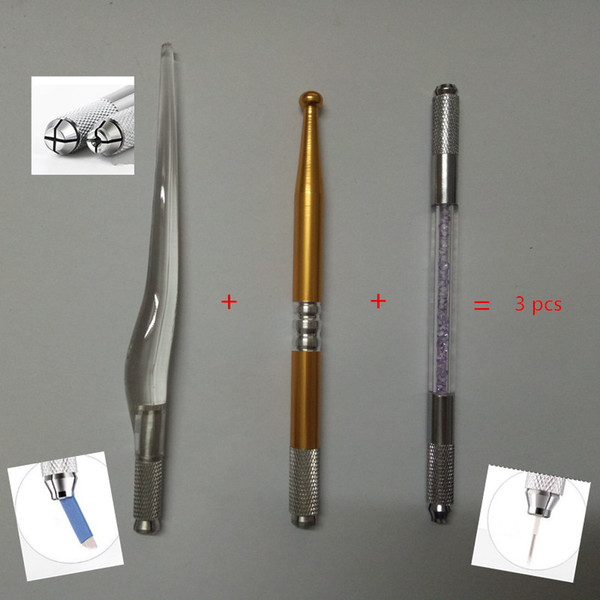 3 pcs New Style Permanent Manual Eyebrow Makeup Tattoo Machine Pen fog eyebrow pen
