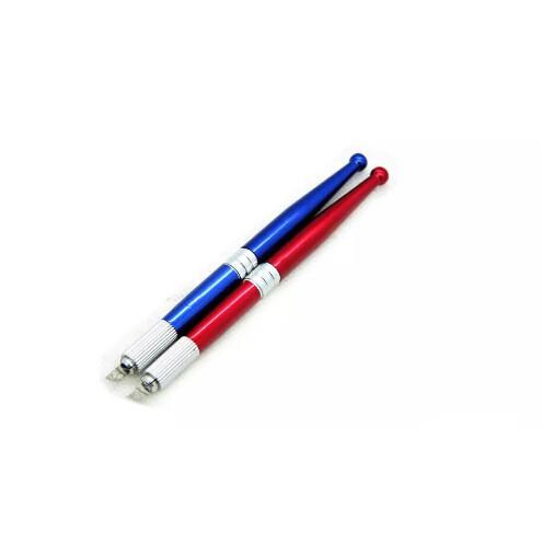 New Free Shipping 60pcs Professional Manual Tattoo Permanent Makeup eyebrow Pen 30 Red and 30 Blue