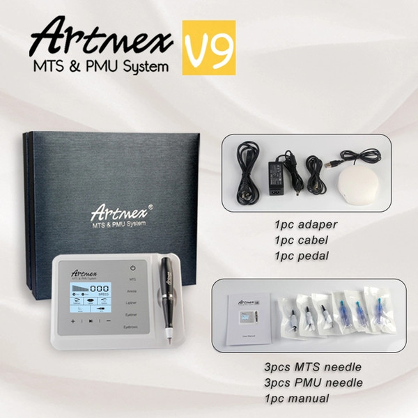 Artmex V9 Permanent Microblading MTS / PMU Digital Permanent Makeup tattoo Machine micro blading pen Eyebrow Eyeliner Lips CE