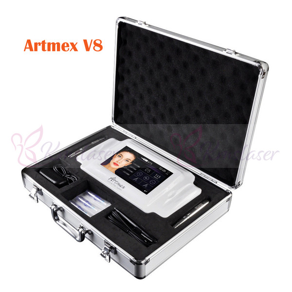 Newest Intelligent Cosmetic 2 in 1 Tattoo & Permanent Makeup Equipment Double Pen Digital micropigment Artmex V8