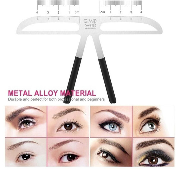 8 Style Three-Point Positioning Eyebrow Balance Ruler Semi-Permanent Tattoo Supplies Thrush Artifact Eyebrow Tool 2019