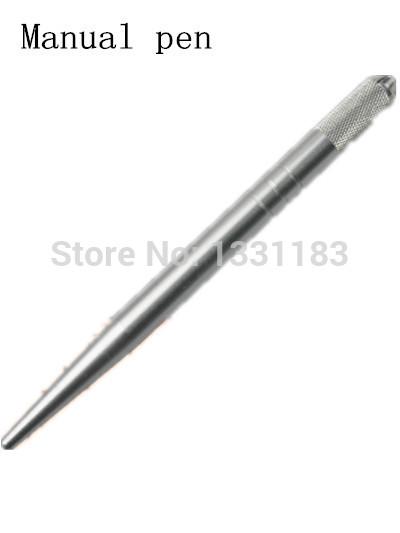 Wholesale-2pcs New Professional Manual Tattoo Permanent Makeup Eyebrow Pen Free Shipping