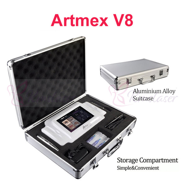 Newest Intelligent Cosmetic Digital micropigment Artmex V8 long time liner tattoo machine microblade eyebrow pen machine