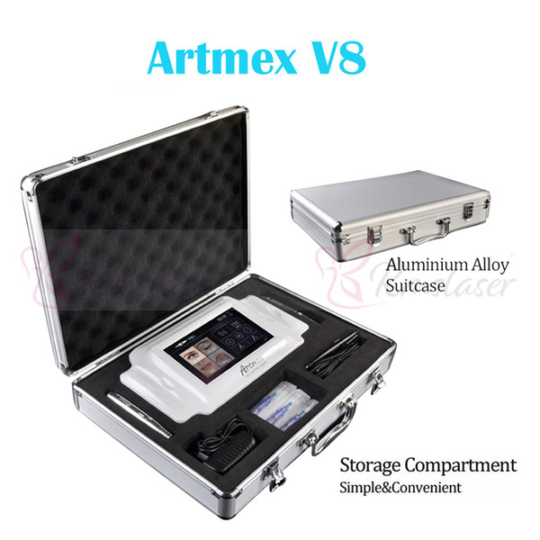 Artmex V8 Model Tattoo Permanent Makeup Machine Eyebrow Make up&Lip Rotary Tattoo Machine Strong Motor Pen Gun