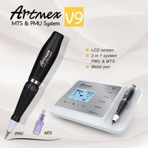 Artmex V9 Permanent Microblading MTS PMU Digital Permanent Makeup tattoo Machine micro blading pen Eyebrow Eyeliner Lips