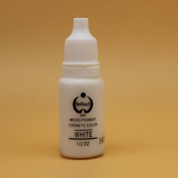 2 pcs WHITE Permanent Makeup Micro pigments Biotouch 1/2oz 15ml Tattoo Ink For Eyebrow Lip Tattoo Cosmetic