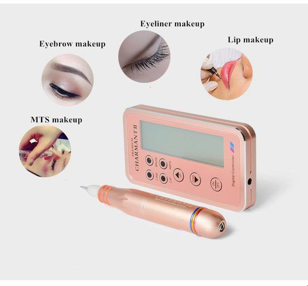 2017 High Quality Permanent Makeup Bags Eyebrows microflading Pen Lips Eyebrow Cosmetic Makeup Machine CHARMANT II