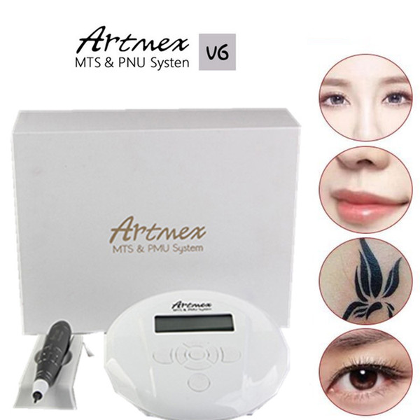 Professional Semi Permanent Makeup Machine Eyebrow Lip Tattoo kits MTS PMU System Electric Derma Pen Artmex V6