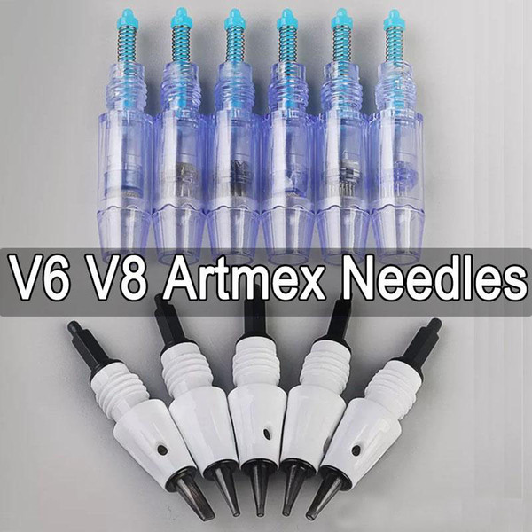 V9 V8 V6 V3 A3 Artmex MTS & PMU Permanent replacement Needle Cartridge tattoo Needles Tips for Artmex semi makeup machine derma pen 2019