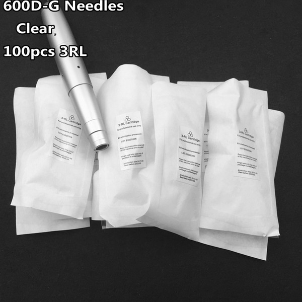 Wholesale 100pcs 600D-G 3RL or 3RS Nouveau Permanent Makeup needles 7mm Eyebrow Lip Needles For Nouveau Permanent makeup machine Pen