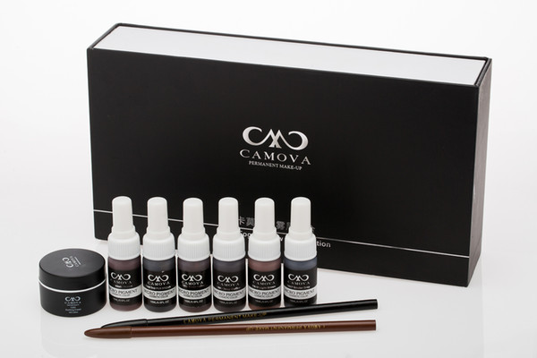 Camova Pure Fog Eyebrow Combination 6pcs bio/touch tattoo ink set pigments permanent makeup 15ml 6 colors cosmetic color tattoo ink OEM/ODM