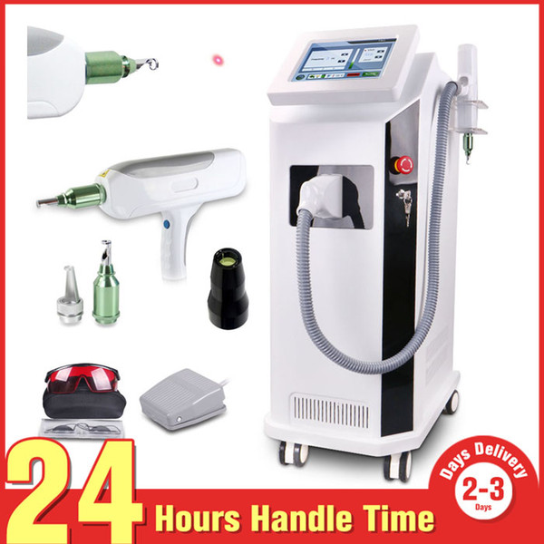 CE Approval 1000mJ Q Switched Nd Yag Laser Tattoo Eyebrow Removal Machine With RED Target Light Salon Spa