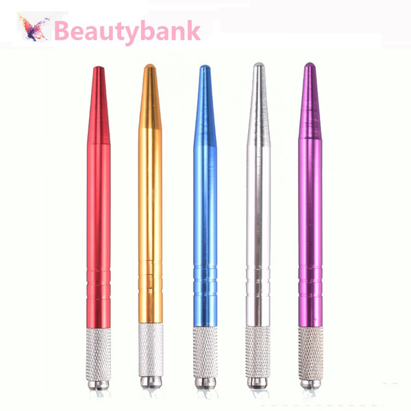 Professional Semi Permanent Microblading Multifunctional Tattoo Pen for Eyeliner Single Head Cross Permanent Makeup Supply with OPP Bag