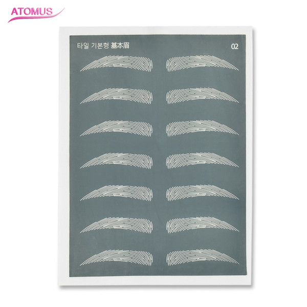 5 Kinds Of Eyebrow Shape With Dark Bottom Tattoo Eyebrow Practice Skin Professional Tattoo Design Makeup Supply Cosmetic