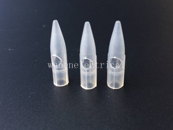 100Pcs 1 PRONG ROUND NEEDLE CAPS Tattoo Tips For Permanent Makeup Merlin Machine Components & Accessories