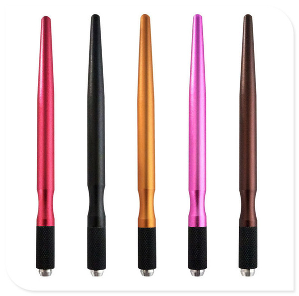 Professional Manual Zinc Alloy 13.5 * 0.9cm Embroidered Eyebrow Tattooing Pen Permanent Eyebrow Tattoo Pen for Skin Beauty