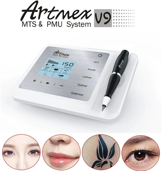 Artmex V9 Digital 5 in 1 Permanent Makeup Tattoo Machine digital microblading Pen Eyes Rotary Pen MTS PMU