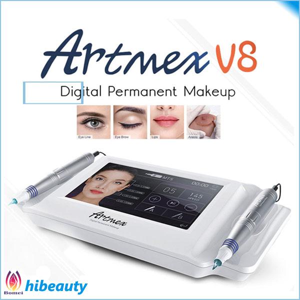 Free shipping Digital tattoo permanent make up machine Auto Microneedle System for eyebrow eyeliner lip Artmex V8