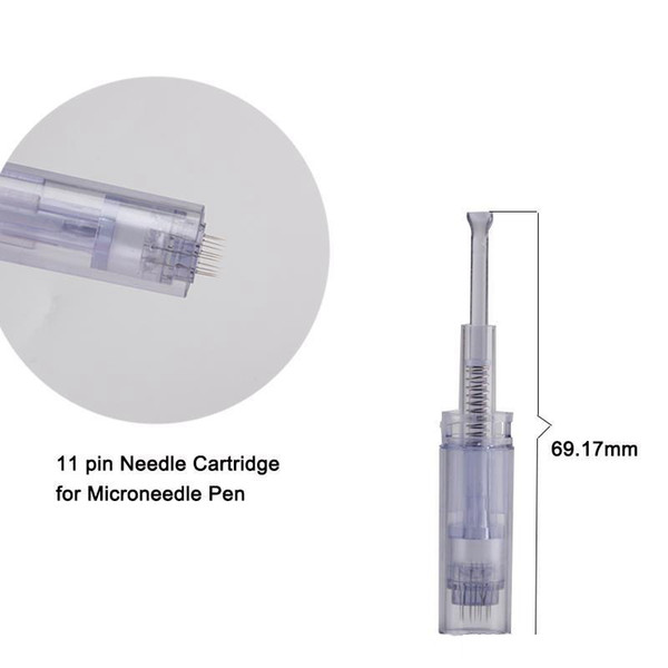 25pcs Dermapen 2,Goldpen,Microneedle Tips 11 Needle Noven-XL Cartridges for DR Dermic Skin Care