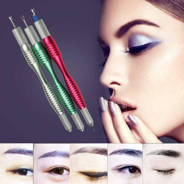 Hot Selling Permanent Makeup Manua Pen 3D Eyebrow Embroidery Tattoo Micro Blades,Eyebrow Embroidery Microblading Hand Tools free shipping