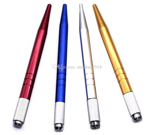 100pcs Permanent Makeup Manual Pen 3D Eyebrow Embroidery Handmade Tattoo MicroBlading Pen DHL FEDEX Fast shipping