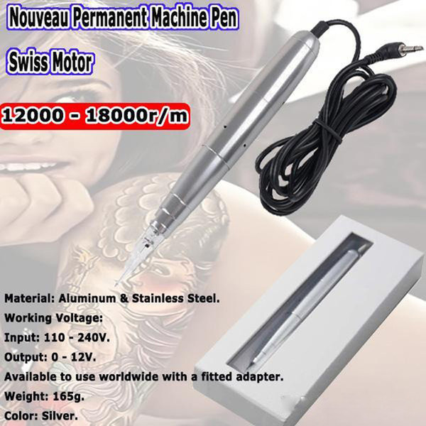 Tattoo Permanent Makeup Pen Machine Eyebrow Make up&Lip Rotary Tattoo Machine Swiss Motor Pen Gun