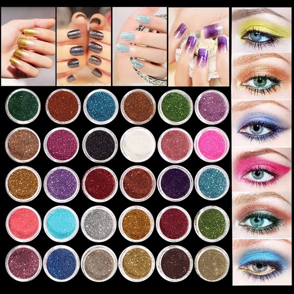 30 COLORS PRO MAKEUP GLITTER POWDER EYESHADOW PIGMENT