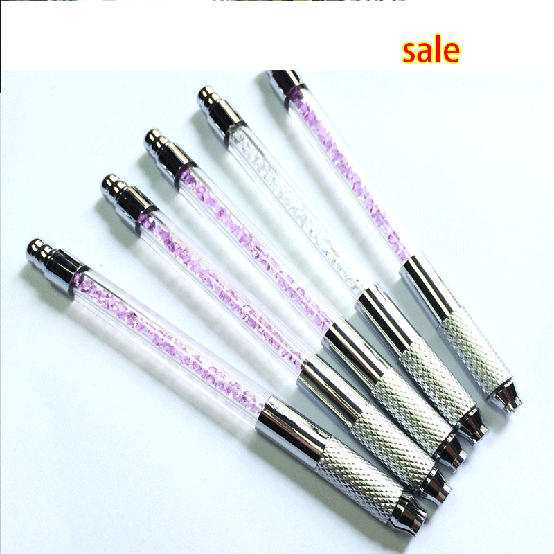 Wholesale-10Pcs Newest Microblading Pen Length 110mm Eyebrow 3D Embroidery Manual Tattoo Pen Machine Kit For Permanent Makeup