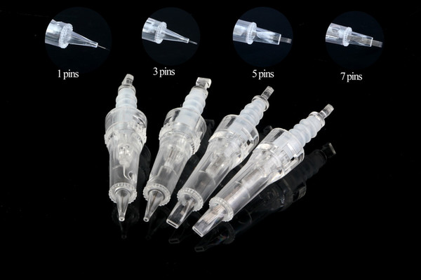 permanent makeup needle cartridges electric derma stamp 1/3/5/7 needles dermapen needle cartridge micro needle replacment head used on MYM