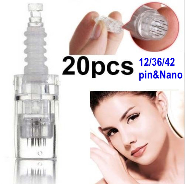 12/36/42/Nano Needle Cartridge for Electric Auto Stamp Derma Pen MYM Dr.pen 20pc