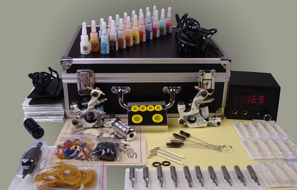 A full set of Tattoo kit complete tattoo tool equipment high-grade machine Body Art kit